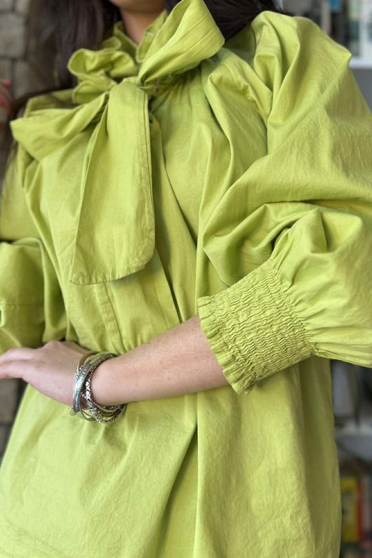 Paloma Poet Blouse Kiwi